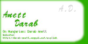 anett darab business card